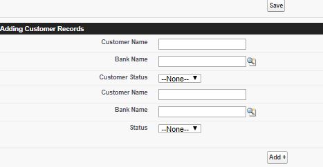 Adding Row Functionality To Existing Fields In Visualforce Page